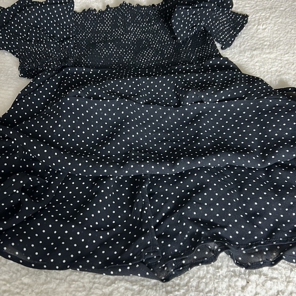 Reformation Elle Smocked Polka Dot Dress Size 8 - Picture 11 of 16